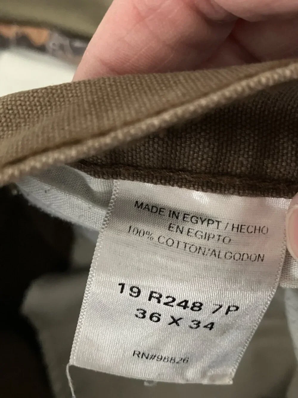 C.E. Schmidt Pant Mens 36X34 Brown Cotton Carpenter Straight Utility Workwear.